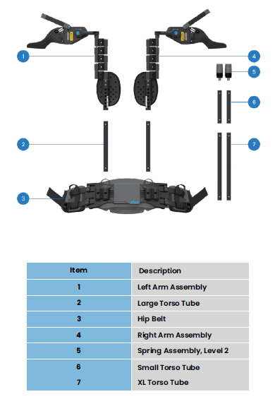 Ekso Evo Parts & Accessories