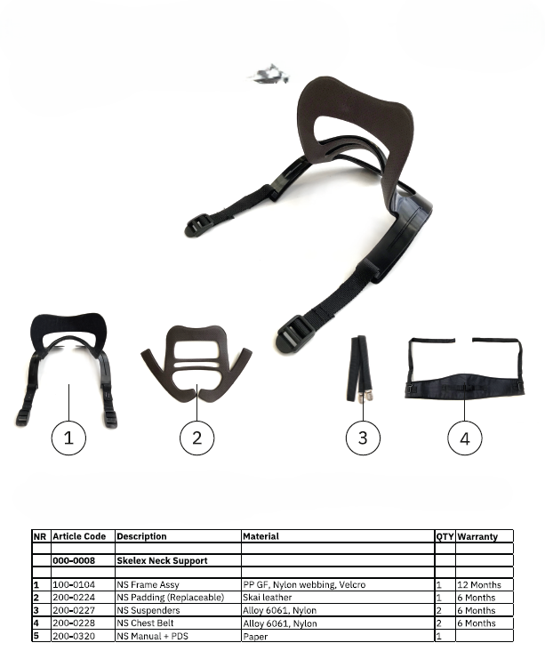 Skelex Neck Support Parts & Accessories