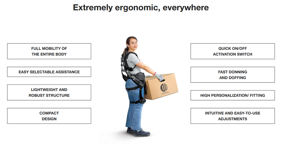 Comau MATE‑XB: Advanced Passive Exoskeleton for Lower Back Support